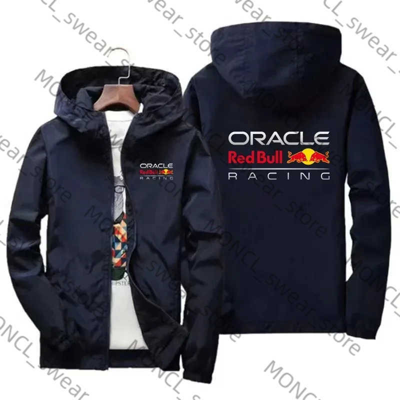 Red Bull Racing Team Spring and Autumn Jacket Mens Waterproof Windbreaker Casual Fashion Sportswear Mens Outdoor Fashion H250729