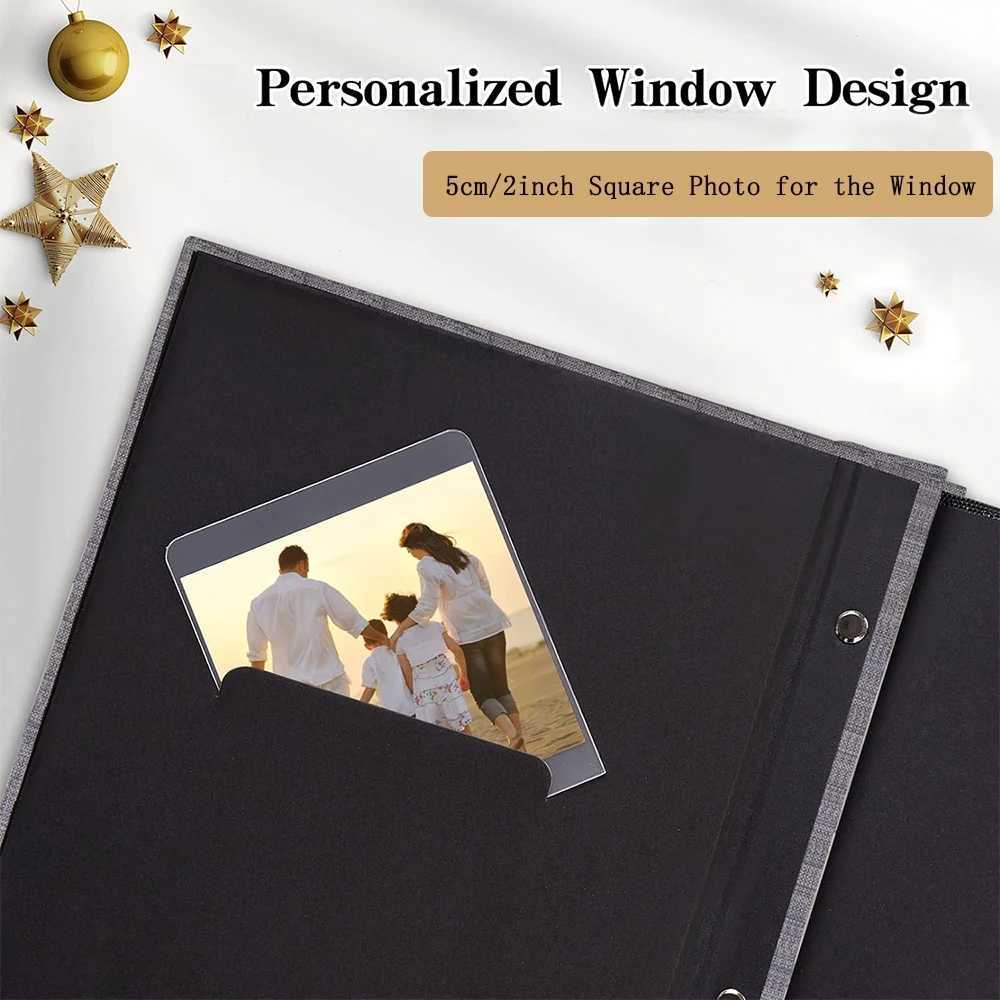 Small Photo Album 46 100 Photos Linen Cover Picture Photo Book for Family Wedding Anniversary Baby Vacation Photo Storage Z250729