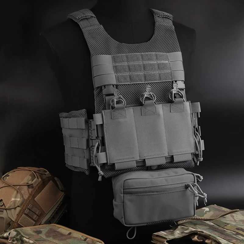 WOSPORT Tactical Vest Lightweight Hunting Vest Carrier MOLLE Adjustable Harness for Airsoft Water Sports Outdoor Survival Team Z250728