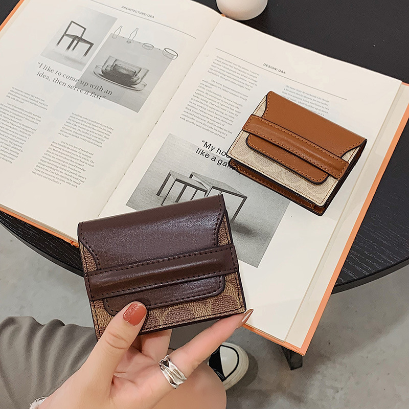 Designer Bag wallet Vintage Card Holder For Women 2025 New Small And Exquisite Coin Purse Multi-card Slot Short Foldable ID Holder Luxury Bag Free Shi