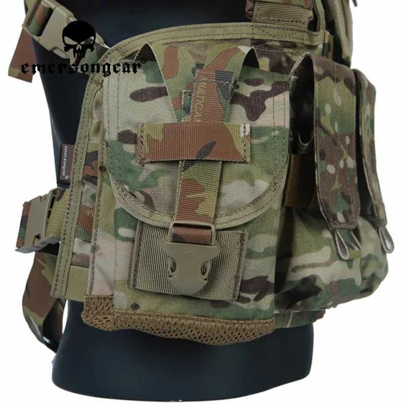Emersongear For RRV Tactical Vest w Magazine GP Pouchs Lightweight Set Training Combat Airsoft Hunting Hiking Nylon Z250728