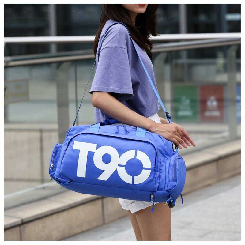 T90 Travel Duffle Gym Backpack Women Fiess Boston Lage Handbag Sports Shoe Shoulder Weekend Big Tote Train Bag for Man