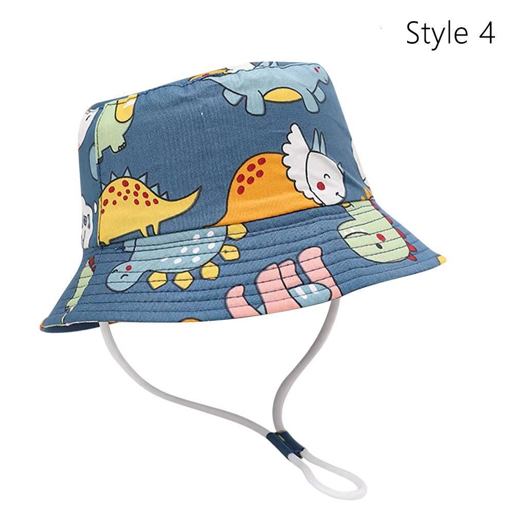New Cotton Polyester Baby Hats Sun Shading UV Protection Kids Bucket Versatile Quick-Dry Fisherman Hat Boys Girls ddmyshoesvip