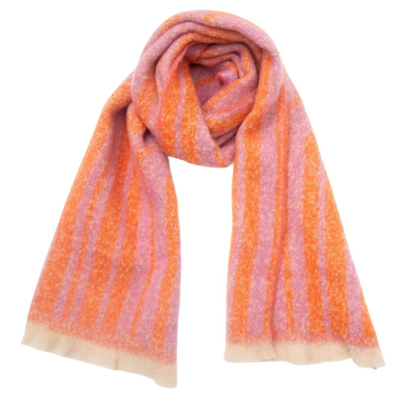 T1337 new style neck scarf European and American autumn and winter circle yarn short beard geometric jacquard scarf shawl