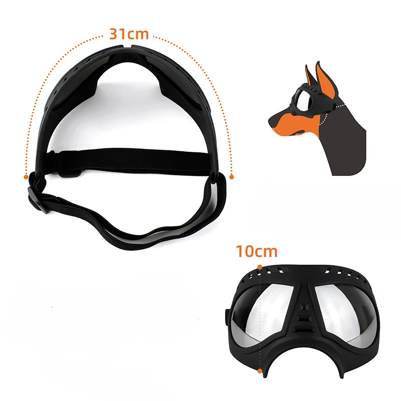 Pet Dog Goggles Sunglasses AntiUV Sun Glasses Eye Protection Waterproof Windproof Large Supplies 250729