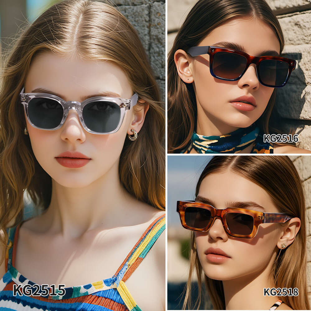 DHcollections New TR90 Polarized Sunglasses - UV400 Protection, Fashion Square Frame, Lightweight & Durable for Driving/Outdoor/Sports