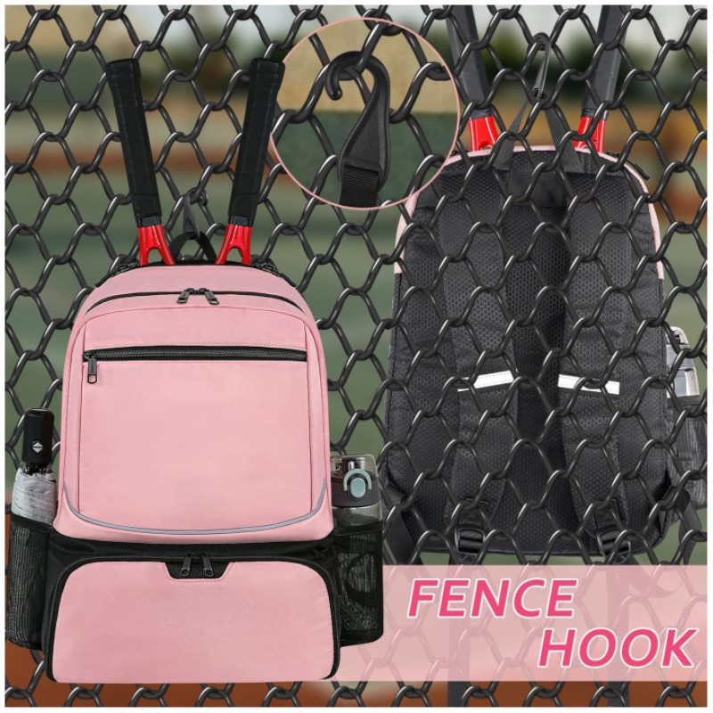 Tennis Racket Bag Sports Storage Bag with Separate Shoe Compartment Fashion Sports Travel Backpack for Tennis Badminton Rackets, Balls Sports
