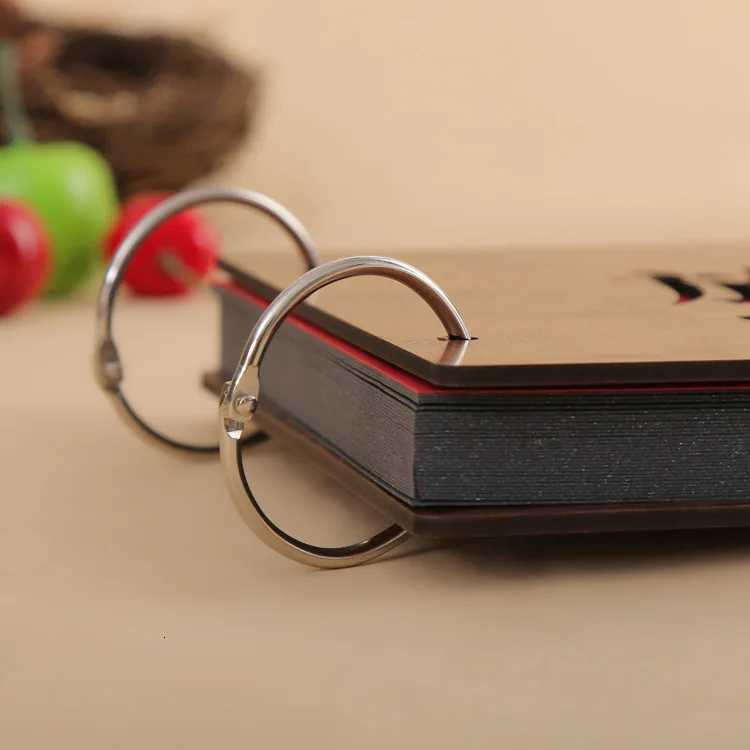 8 inch Vintage Wooden DIY Self Adhesive Black Cards Photo Scrapbook Baby Paper Books Albums Album for Photos Z250729