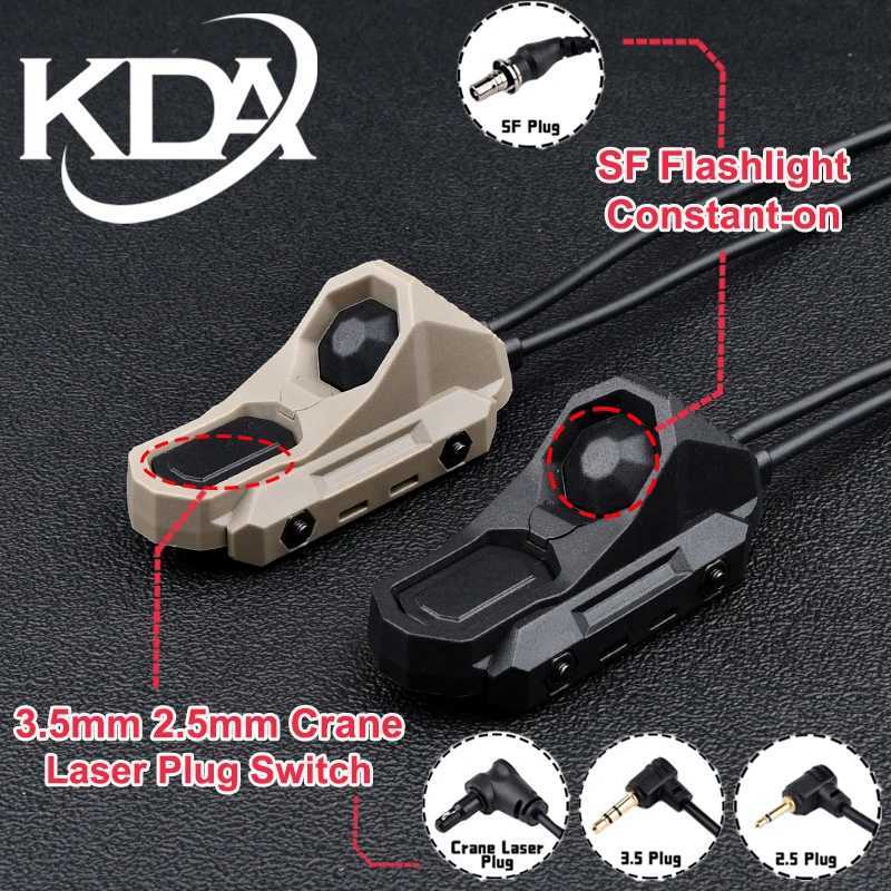 WADSN AXON Dual Function Control Pressure Remote Switch Tail SF/2.5/3.5/Crane Plug Fit PEQ NGAL M300 M600 Scout Light SwitchXJ250728