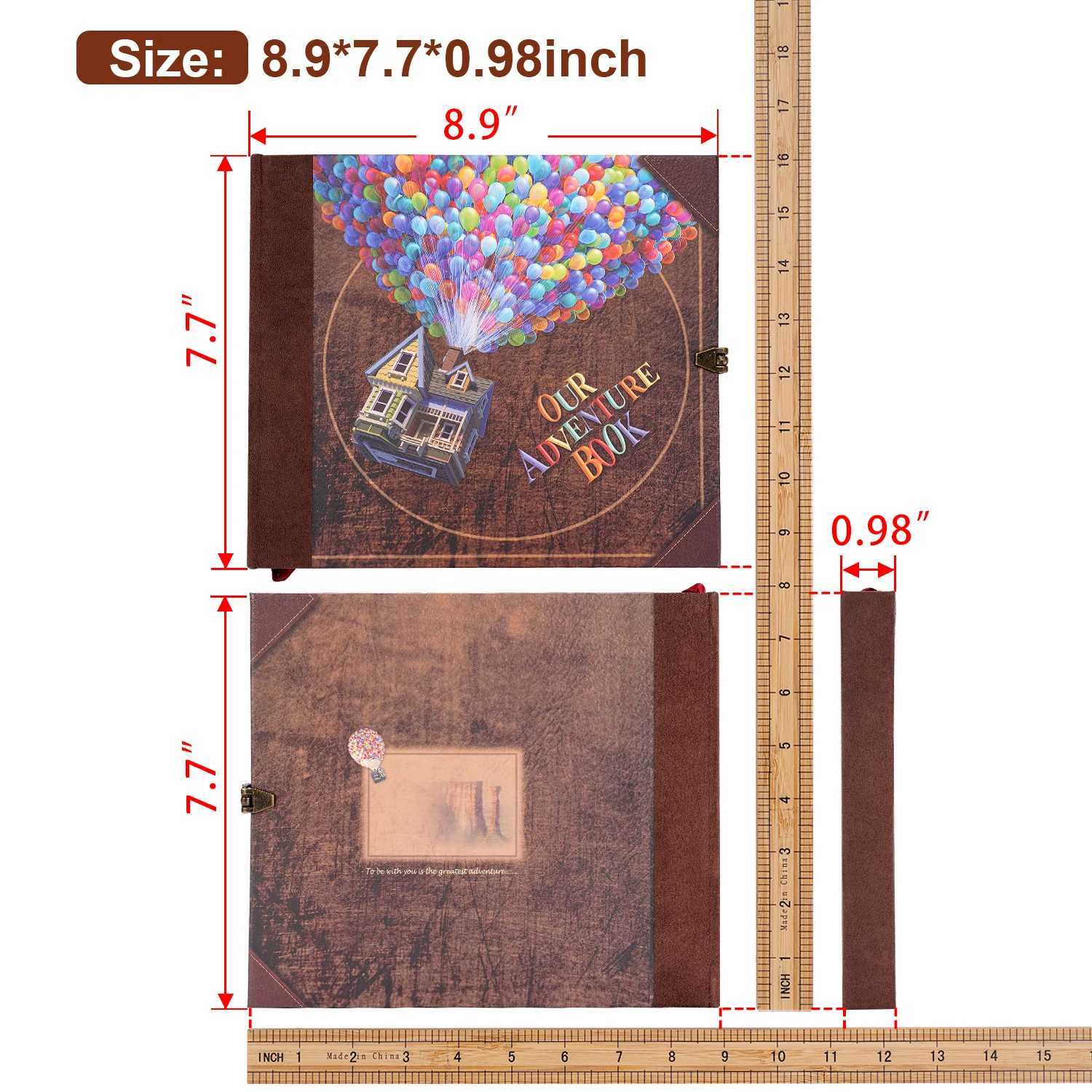 146 Pages Photo Album DIY Handmade Scrapbook Our Adventure Book Retro Kraft Album Anniversary Wedding Guest Book Memory Gift Z250729