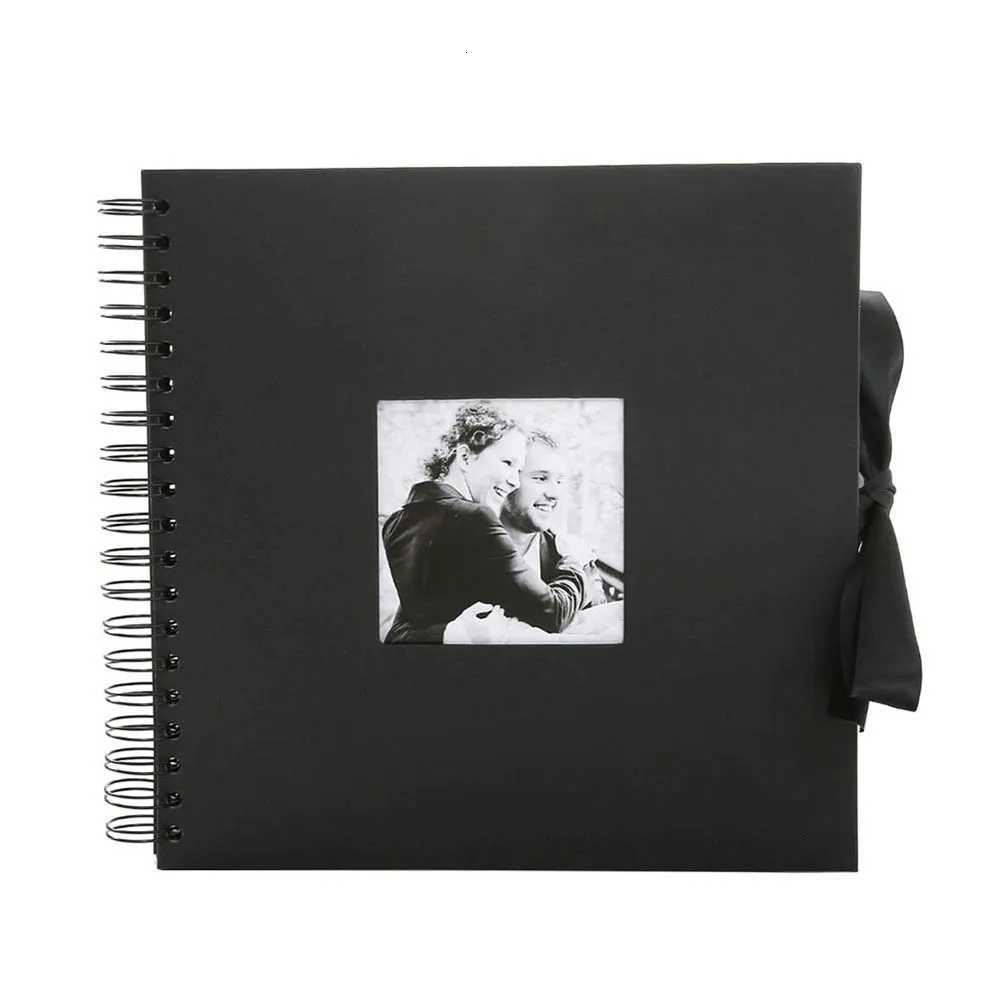 31 x 31cm Photo Album Creative 30 Black Pages DIY Album Scrapbooking Craft Paper Photograph Album for Wedding Anniversary Gifts Z250729