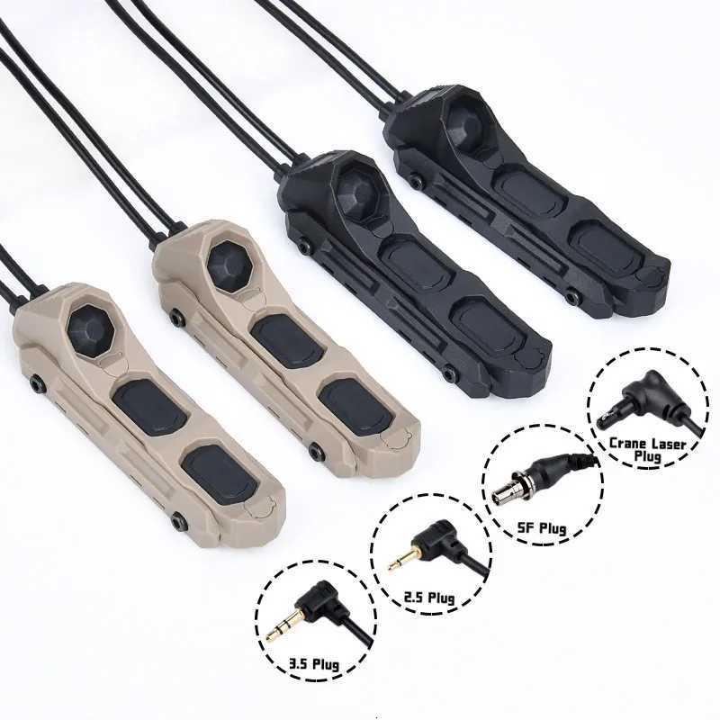 Airsoft Axon Pressure Switch Dual Function Button Remote Tail For PEQ-15 DBAL-A2 M300 M600 Flashlight Weapon Light Switch Mlok XJ250728