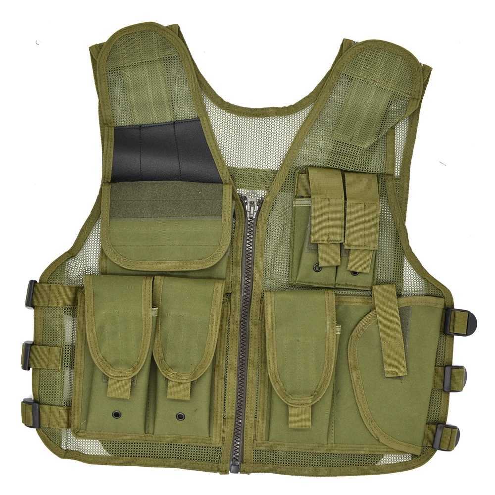Tactical Mesh Vest for Men and Women Hunting MolLE Vest Fishing Quick Dry with Multi-POCket AdjustabLE Size Z250728