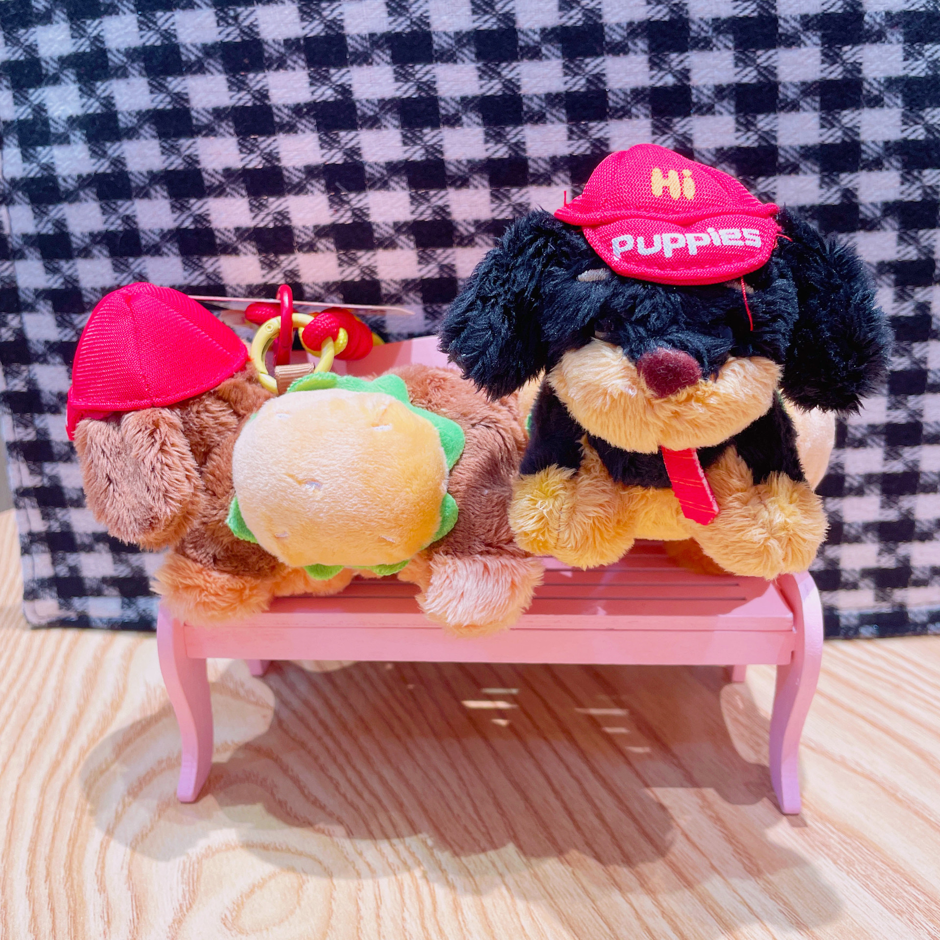 Cute Plush Pabese Sausage Dog Keychain Popular IP Pendant Couple Gift Exquisite Bag Pendant