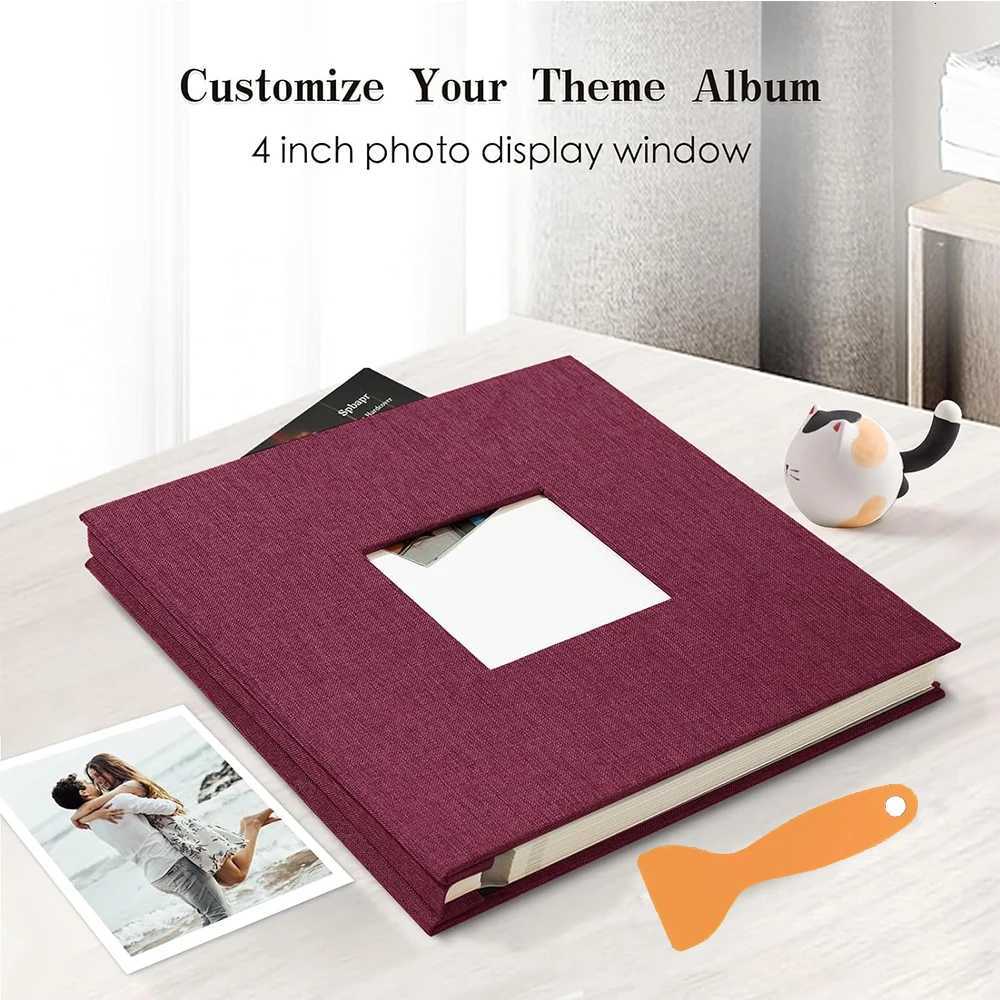 Large Photo Album Self Adhesive 20 Sheets/40 Pages DIY Bookshelf Album for Baby Family Anniversary Wedding Photo Storage Z250729