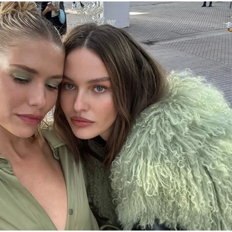 Elegant Faux Fur Furry Jacket for Women Long Sleeve Lapel Loose Coat Fashion Thick Coat Autumn Lady Furry Outerwear 250723