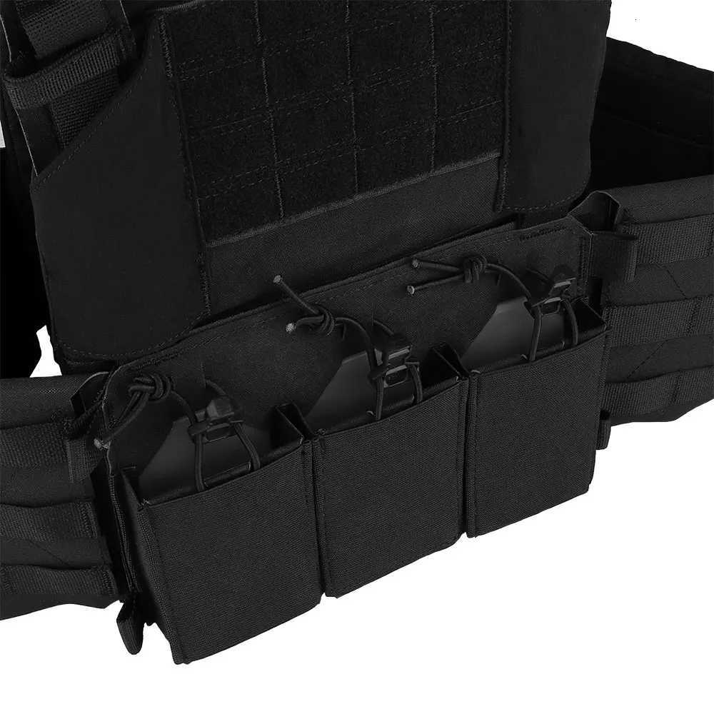 OPHIDIANTAC 5.56 Triple Magazine Pouches MOLLE Hunting Heavy Vest with CS Wargame Gear Airsoft Plate Carrier Z250728