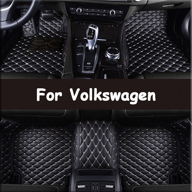 Custom Car Floor Mats for Volkswagen Vw Phaeton 2007 to 2016 Jetta 2013 to 2019 2020 to 2023 Interior Accessories Artificial Leather