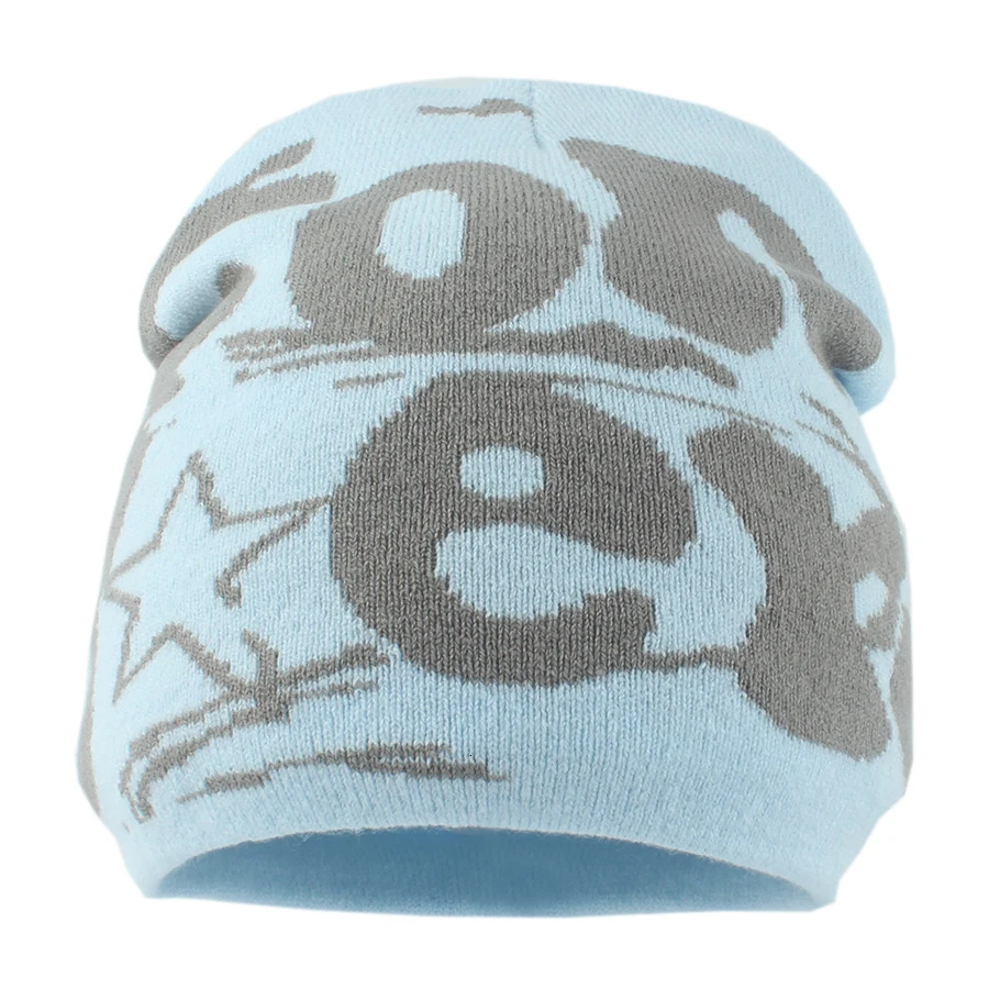Winter Beanie Hat Women Men Fashion Hip-hop Cap Letter Paragraph Knitted Warm Skullies Beanies Outdoor Ski Caps Bonnet 250724