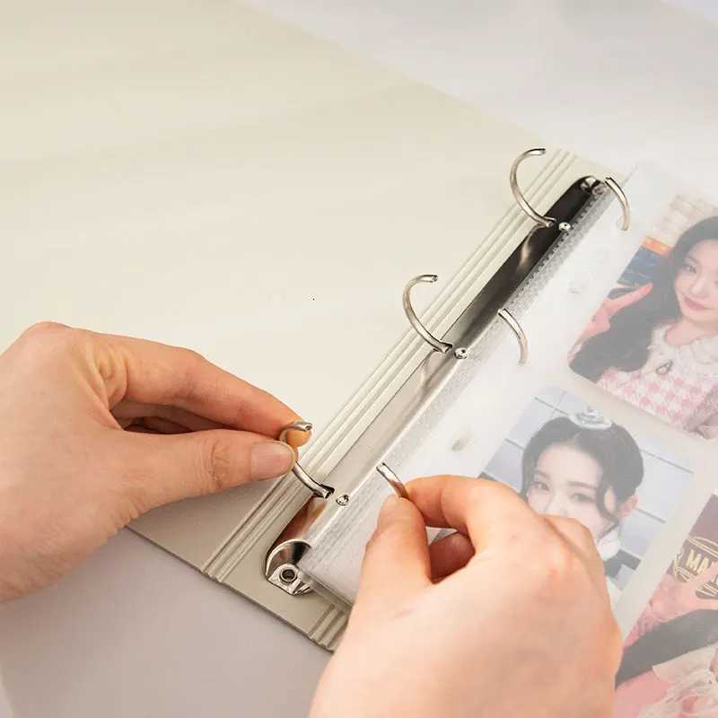 5/6 Pockets Binder Photocards Holder Photo Card Binder Idol Card Collect Book Kpop Photo Album Binder Background Paper Photocard Binder Z250729