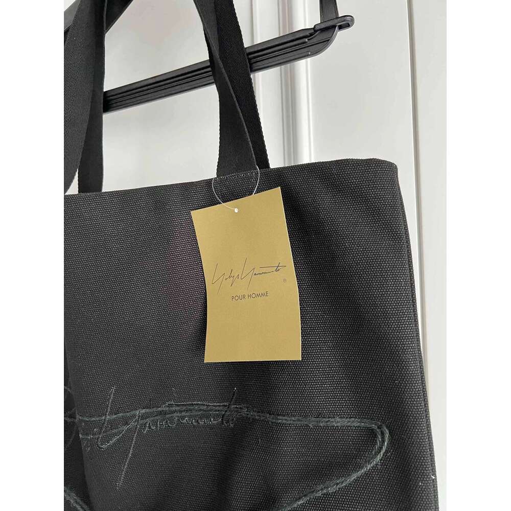 TOP-YAMAMOTO original design embroidered hemp rope single-shoulder eco-friendly dark canvas bag for couples Limited Edition