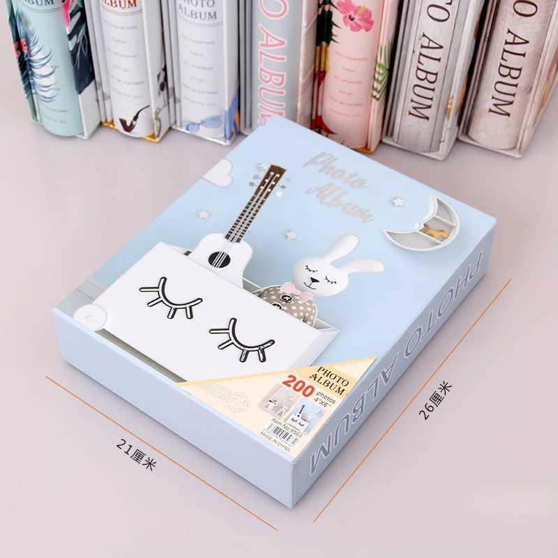 Large 6 inch album 200 Pocket baby album Childrens Growth Album Plastic Album Scrapbooking Picture Case Photo Album Z250729