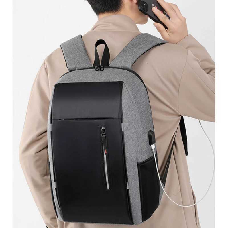 Multifunctional Mens Backpacks Waterproof Bag Pack for Men Backpack for School Book Bag Usb Port Back Bag for Men Black Backpac S250728