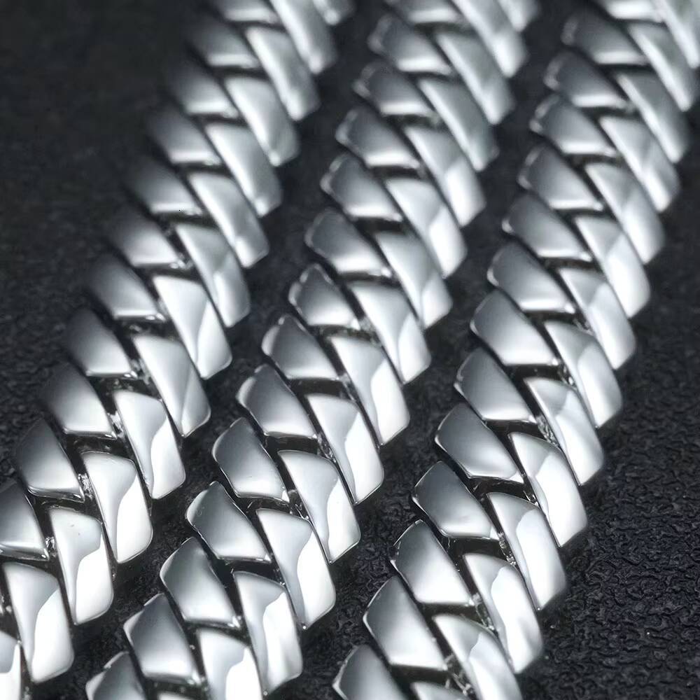 NUOYA 18K Gold Plated Cuban Chains Brass Necklace 12MM Custom Rapper Men Hip Hop Cuban Link Chain