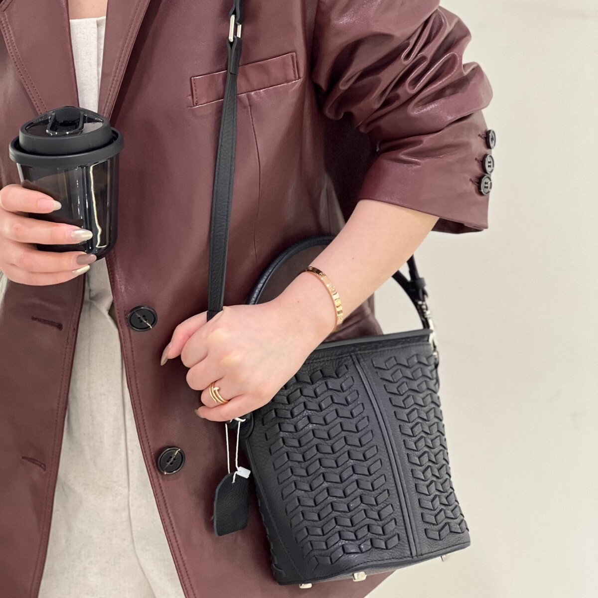 New Niche First Layer Cowhide Handwoven Handbag Fashion Versatile Crossbody Genuine Leather Women's Bag