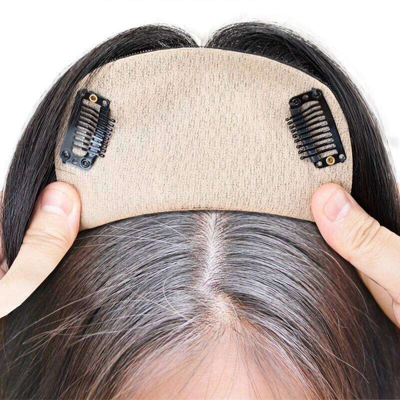 5*8 inch Best Virgin Human for Women European Toupee 3 Clips In Hair Topper Fine Hairpiece Natural Scalp Base