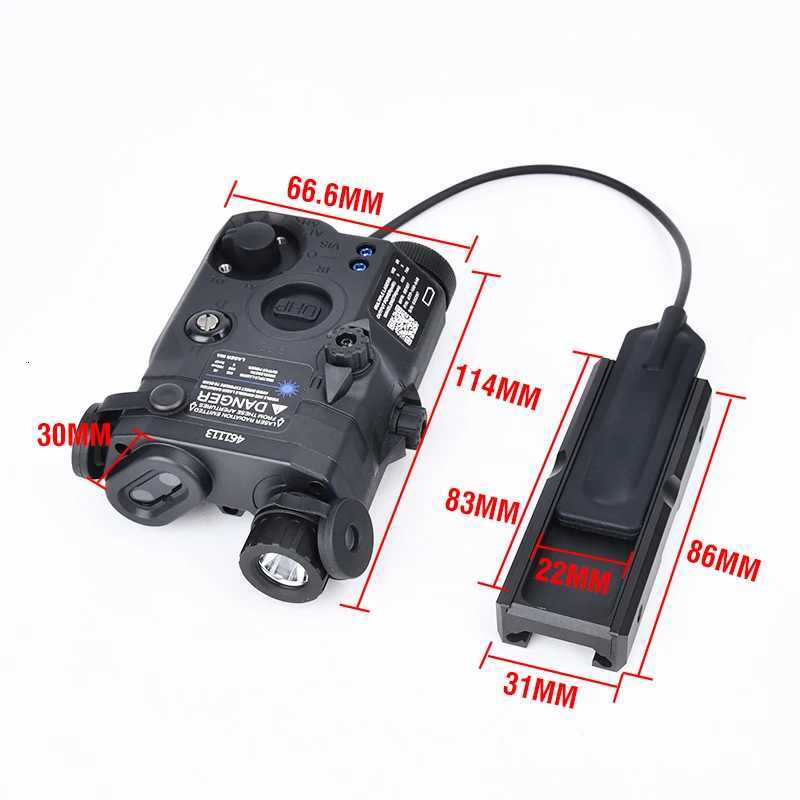 WADSN PEQ-15 Red Green Blue Laser with Pressure Switch Mount Slot Fit 20mm Rail Airsoft PEQ IR LED Light White Light Strobe R250728