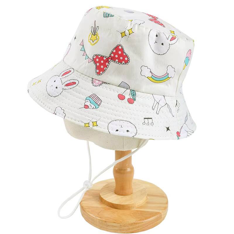 New Summer Panama Baby Girls Hats Cartoon Boys Fisherman Kids Beach Outdoor UV Bucket Hat Toddler Sun Cap ddmyshoesvip