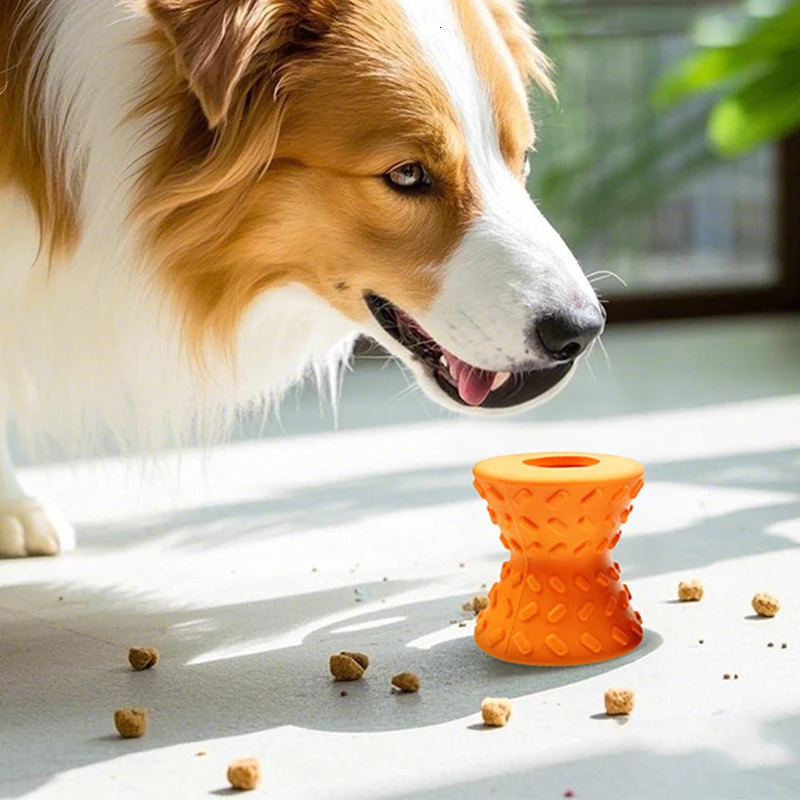 Rubber Durable Dog Chew Toys Interactive Pet Leaking Food for Small and Large Dogs Bite Resistant Puppy Teeth Cleaning Toy 250729