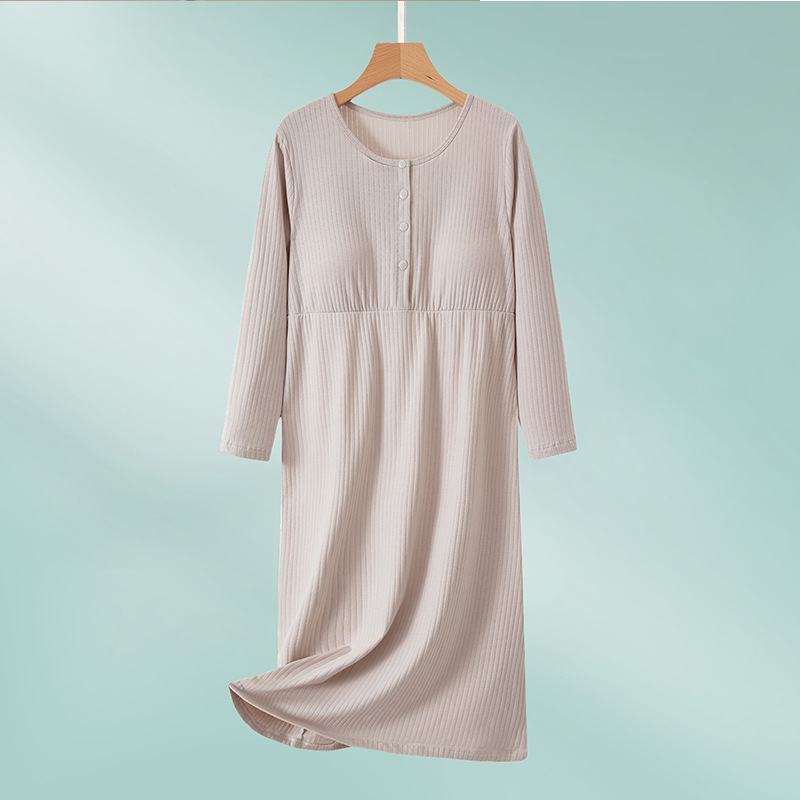 X61404 Spring and summer breathable cotton delivery room dress ultra-thin and cool