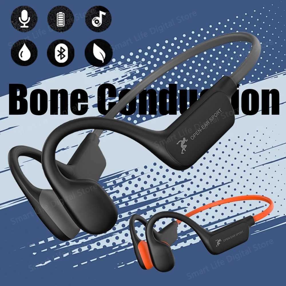 New Wireless Earphone A28 Bone Conduction Headset TWS Sport Running Waterproof Open Ear Neckband Headphones With Mic R250728