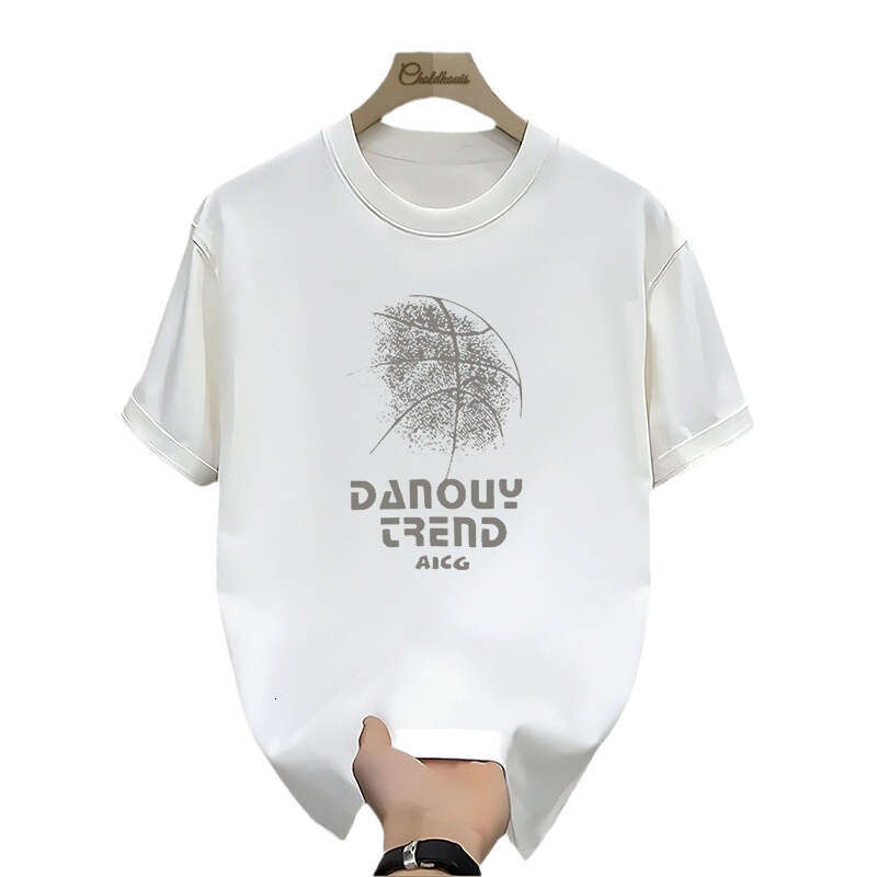Designer T Shirt Men's Heavyweight T-Shirt, Men's Pure Cotton Short Sleeve, Men's Summer American Style T-Shirt, 2024 New Large Size Me