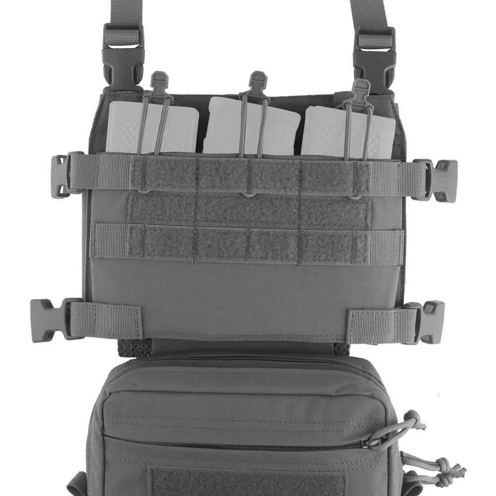 Tactics R Assault Vest Chest Rig Combo Harness Carrying Kit with Magazine Holster Can Carry 6pcs Rifle Mag Hook-Loop Drop Pouch Z250728