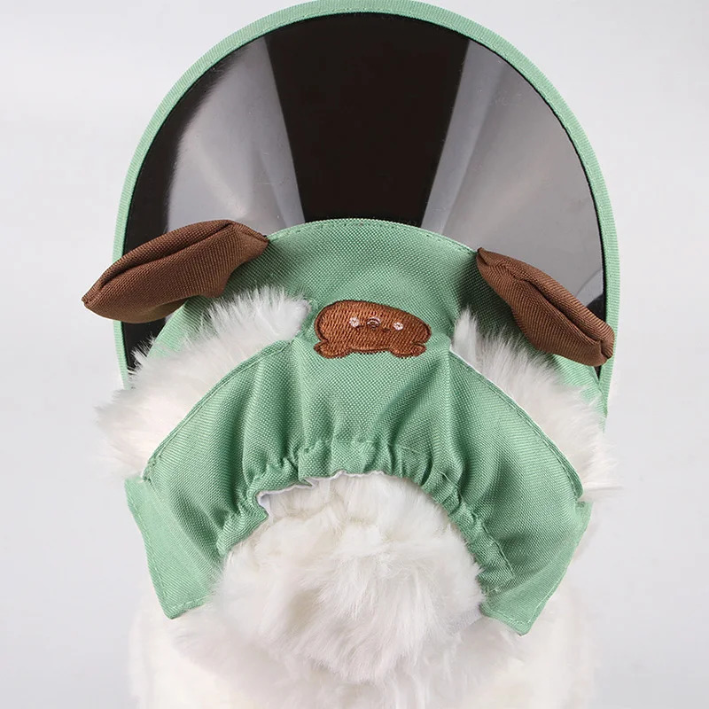 Adjustable Pet Dog Caps Outdoor for Cats Small Medium Dogs Summer Puppy Visor Hat with Ear Holes Accessories 250729