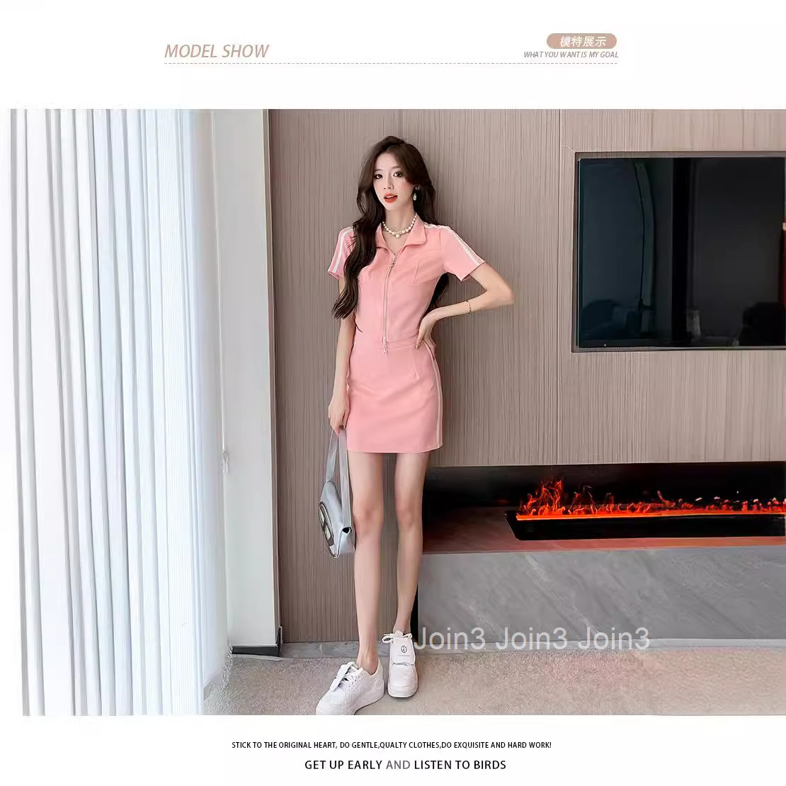 2025 Summer New Fashion Internet Celebrity Casual Street Style Slim Fit Zipper Short Sleeve Top and Skirt Pants Set