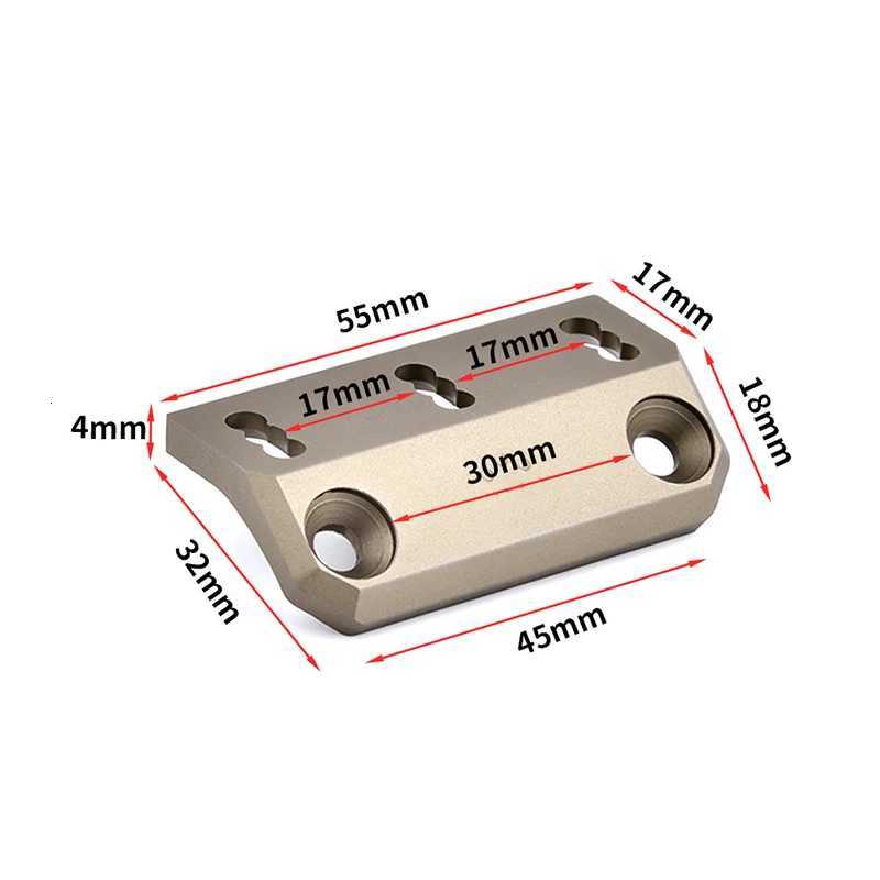 Airsoft Flashlight Fit SMR Rail Mini Scout Light Offset Side Mount For M300 M600 Weapon Light Base Accessories XJ250728
