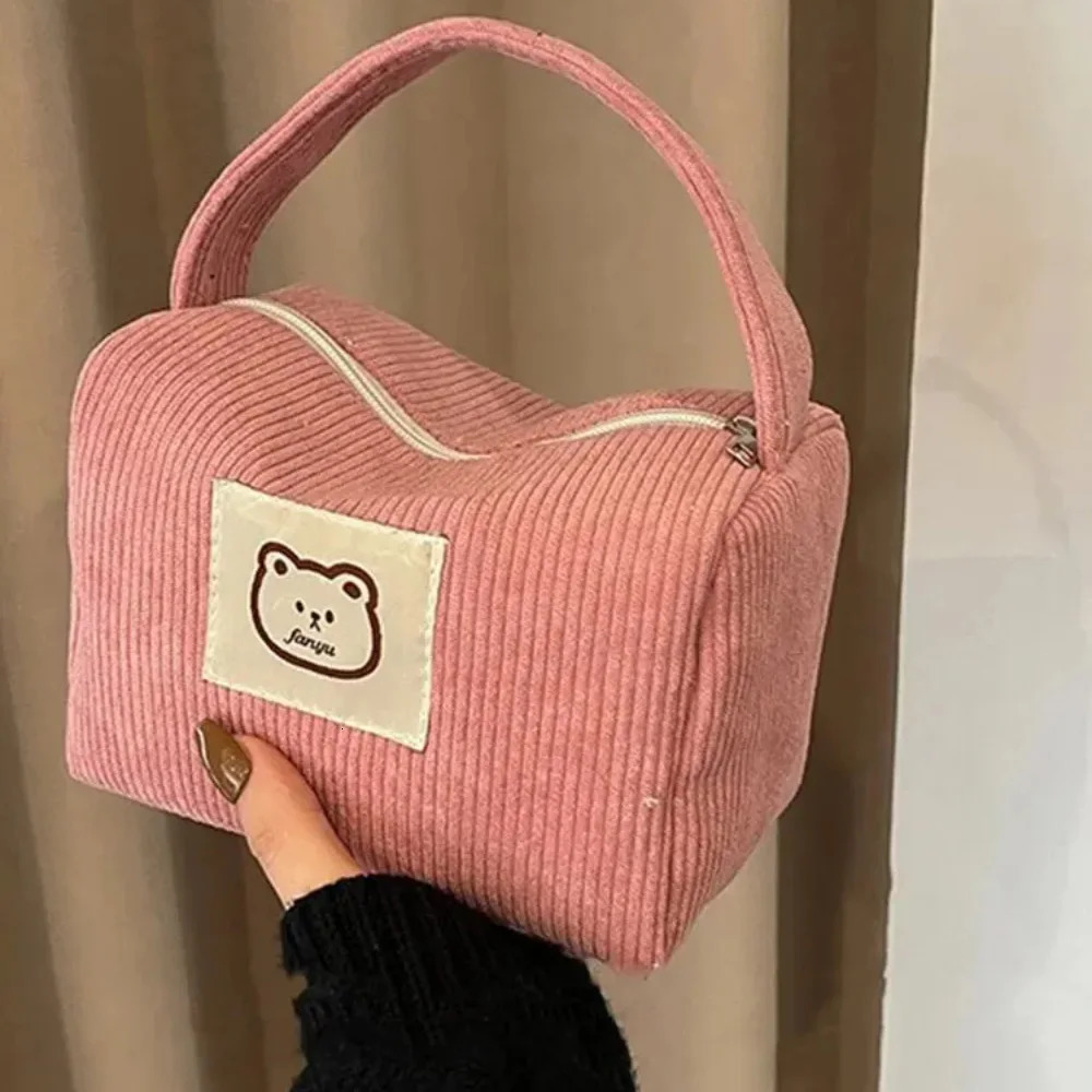 Cosmetic Bags for Women Plush Cute Handbag Summer Fashion Soft Comfortable Large Capacity Trendy With Handle 250725