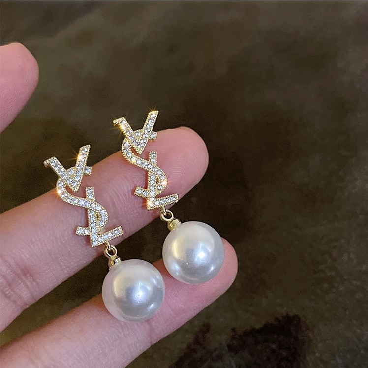 925 silver needle pearl earrings new style burst of high quality temperament small fragrance wind earring earrings wholesale