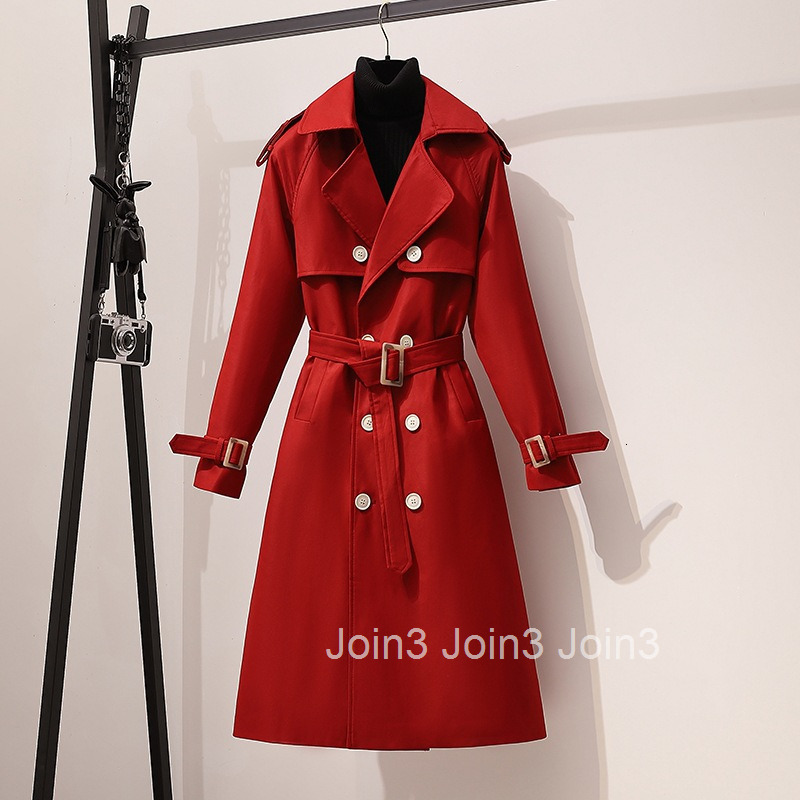 Plus Size Womens Casual Jacket Autumn Winter New Fashion Korean CHCI Long Large Size Womens Trench Coat with Suit Collar