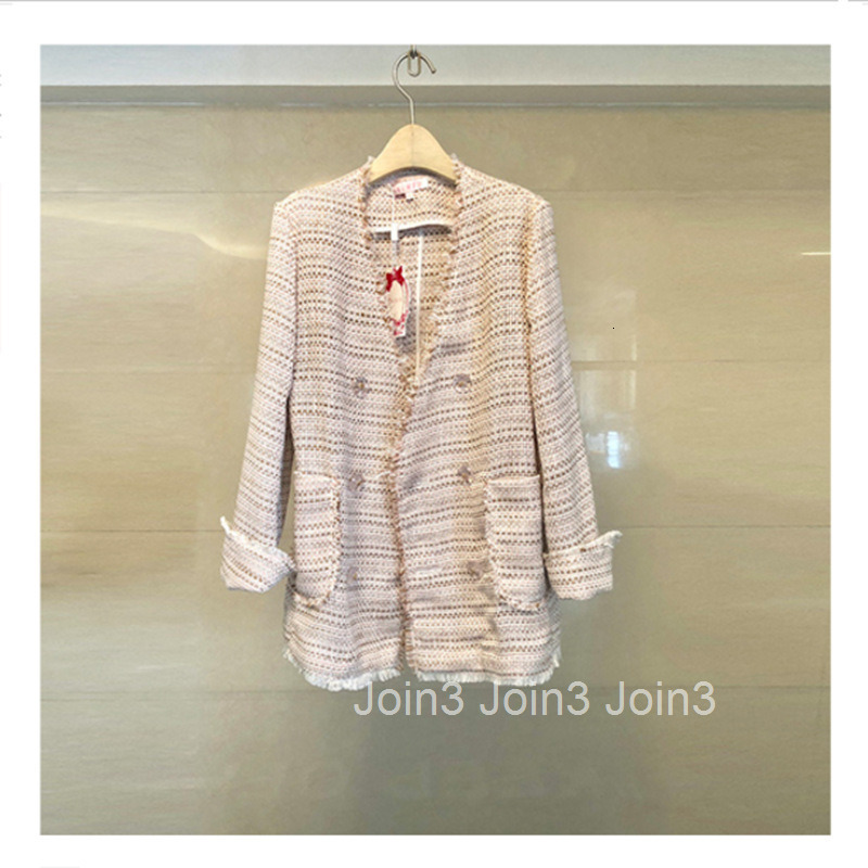 Autumn Winter New Socialite Little Fragrance Milk V-Neck Double-Breasted Slimming Coat Women Ins Hot List Good Store Recommendation