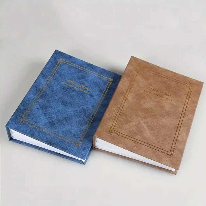 Vintage Sle Photo Album with Transparent Pages shsh Inch 200 Photo Capaci Elegant Wedding Birthday Christmas Photocard Holder Z250729