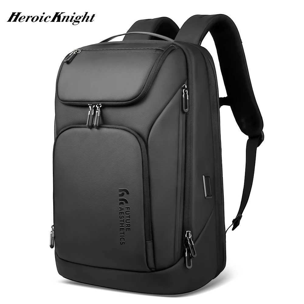 Heroic Knight Business Backpack for Men Waterproof Travel 17.3 Laptop Backpack High Capacity Multifunctional Pack USB Charging S250728