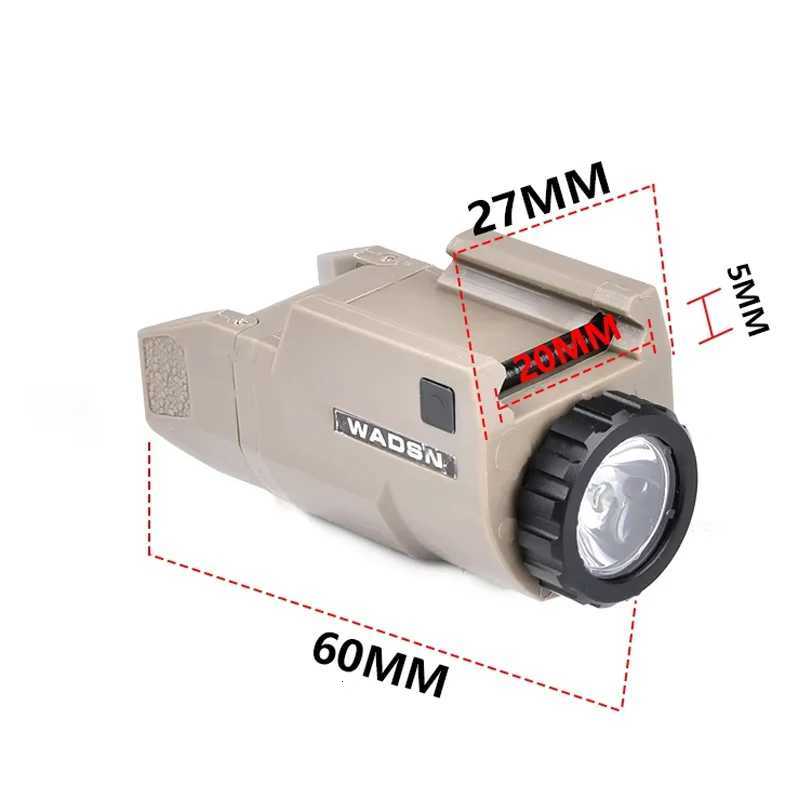 Tactical APL-C APL Pistol Scout Light White LED Constant/Momentary/Strobe Flashlight Functions Nylon Material Fits 20mm Rail Hunting XJ250728