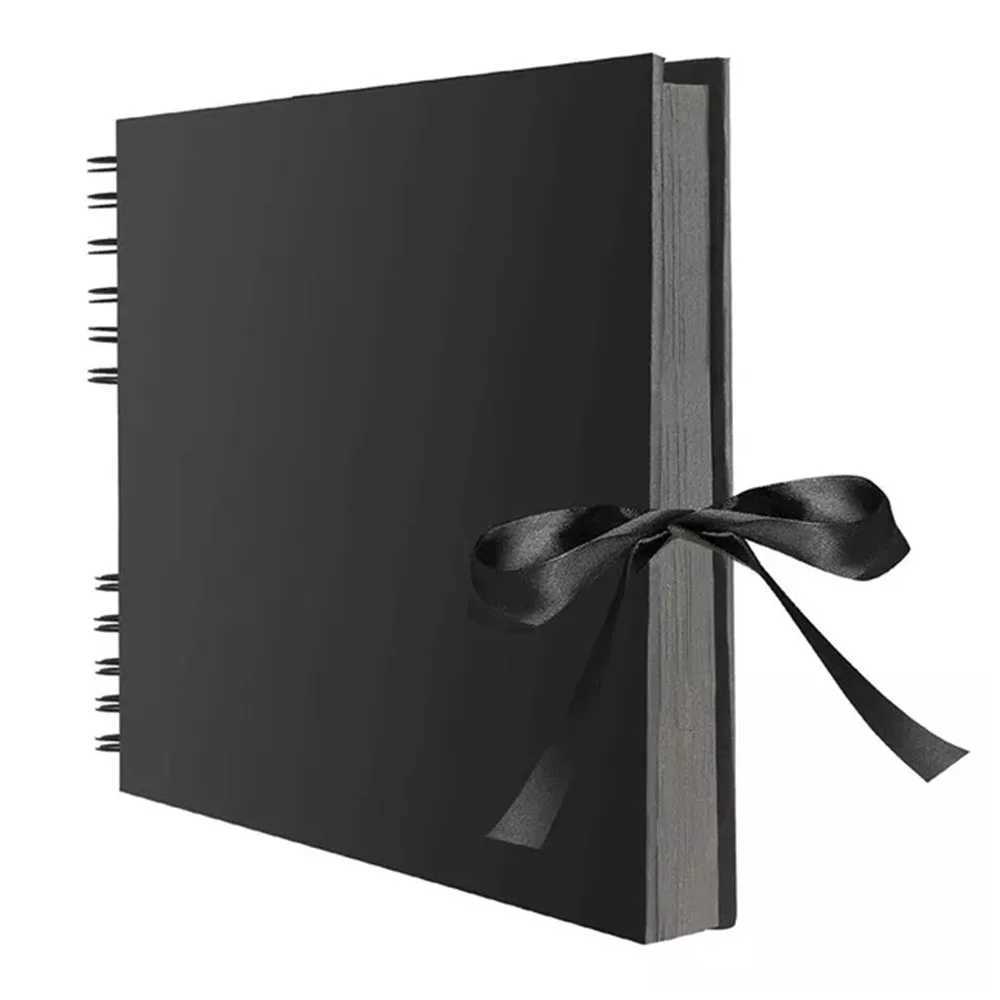 Photo Albums with 80 Black Pages Memory Books A4 Craft Paper DIY Scrapbooking Pictures Wedding Birthday Childrens Gift Z250729