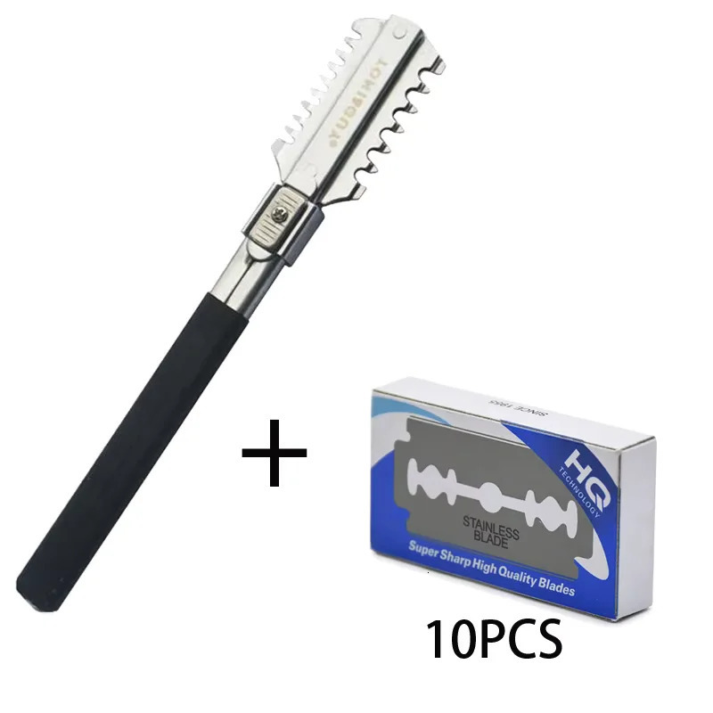Double-Edge Shaving Haircut Razor Knife Blades Manual Hair Cutting Tools Beard Trimmer Barbershop Styling Accessories Blade Set 250729