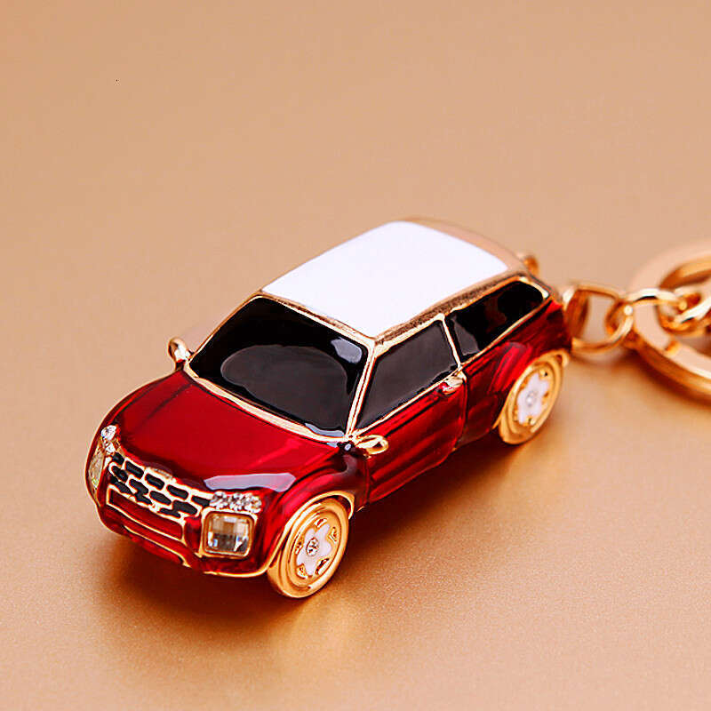 Alloy Model Car for Women Cute Creative Korean Version Bag Pendant Metal Keychain Small Gift